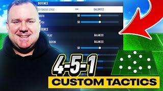 EAFC 24  THE BEST 451 CUSTOM TACTICS  PLAYER INSTRUCTIONS [upl. by Irvine451]