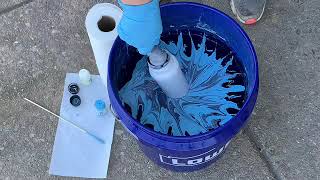 Hydrodipping A Tumbler  How To Hydrodip A Custom Tumbler  Marabu Easy Marble Hydrodip [upl. by Schnapp476]