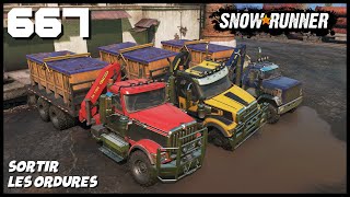 S13 tâche Sortir les ordures  Snowrunner 667 Serie X [upl. by Dracir]