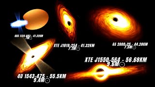 Stellar Mass Black Holes Size Comparison [upl. by Miriam904]