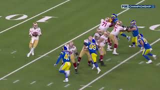 Jimmy Garoppolo throws gameclinching interception vs Rams [upl. by Marsha]