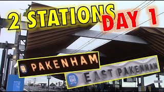 New East Pakenham and Pakenham stations Day One [upl. by Airun]