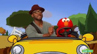 Sesame Street Elmo and Taye Diggs Go for a Drive  Baby Songs at Home  Funny video for babys [upl. by Hsetih]