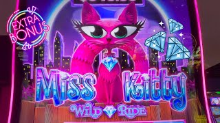 SO MANY BONUSES  Miss Kitty Casino Slots [upl. by Filide]