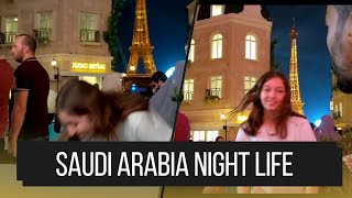 Saudi Arabia night life 🇸🇦Boulevard World in Riyadh saudiarabia nightlife [upl. by Llirred]