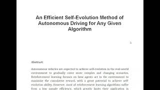 An Efficient Self Evolution Method of Autonomous Driving for Any Given Algorithm [upl. by Holcomb]