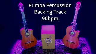 Rumba Percussion Backing Track 90bpm for Guitar Players [upl. by Ahsiema453]