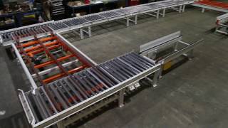 Seat Pallet Loop Featuring Power Gravity and Chain conveyors [upl. by Welton]