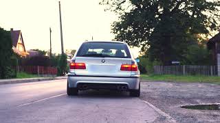 BMW E39 540i touring x pipe quad exhaust M62B44 V8 sound [upl. by Ahtnahc152]