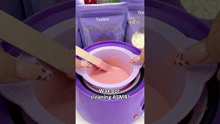 Silicone wax pot makes it easy 😍 yeelen yeelenwax waxingkit waxing hardwax waxbeads asmr [upl. by Eki]