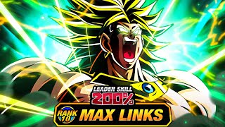 THE NEW KING LEVEL 10 LINKS 100 CARNIVAL LR TEQ LSSJ BROLY DBZ Dokkan Battle [upl. by Lrat]