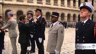 Cérémonie de prise darmes de printemps aux Invalides [upl. by Aivart654]