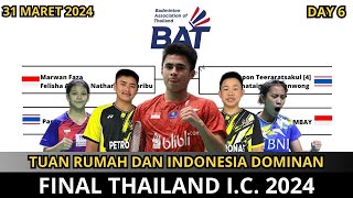 JADWAL FINAL THAILAND INTERNATIONAL CHALLENGE 2024BERSAING DENGAN TUAN RUMAH [upl. by Arahsat]