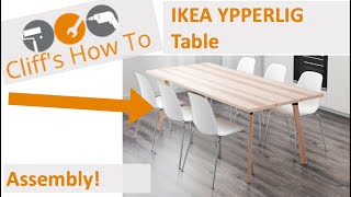 IKEA YPPERLIG Table Assembly [upl. by Fasto795]