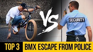 TOP 3 BMX VS POLICE • Escape from security [upl. by Absa]