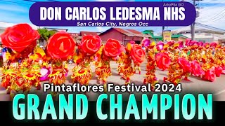 DON CARLOS LEDESMA NHS STREET DANCE PINTAFLORES FESTIVAL 2024 San Carlos City [upl. by Yanrahs]