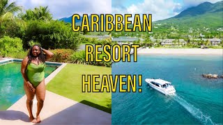 FOUR SEASONS NEVIS EPIC BOAT ARRIVAL St Kitts and Nevis [upl. by Rabiah]