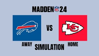 Madden NFL 24  Buffalo Bills vs Kansas City Chiefs  Simulation [upl. by Churchill]