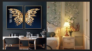 Wall art ideas for master bedroom  Popular bedroom wall art ideas [upl. by Yrrep]