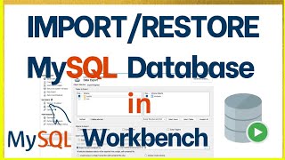 How to ImportRestore Tables in MySQL Workbench2024  MySQL Tutorial [upl. by Pomcroy631]