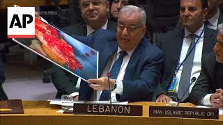 Lebanon’s FM urges UN Security Council to condemn deadly explosions [upl. by Cormick]