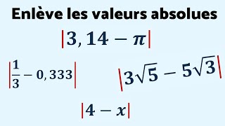 CHALLENGE  ENLÈVE TOUTES CES VALEURS ABSOLUES 🫵 [upl. by Enitnatsnoc]