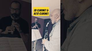 Eb clarinet and alto clarinet duet Rehearsing in Lima Marco Mazzini [upl. by Auof]