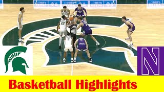 Northwestern vs Michigan State Basketball Game Highlights March 6 2024 [upl. by Pegeen]