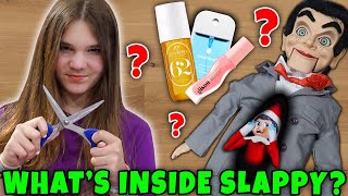 Whats Inside SLAPPY THE DUMMY He Ate My ELF ON THE SHELF [upl. by Koeninger]