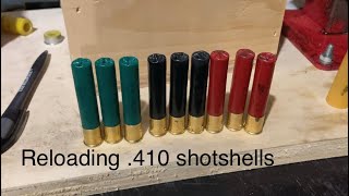 Saving money Reloading 410 shotshells by hand Is it worth it Time will tell… [upl. by Gish]