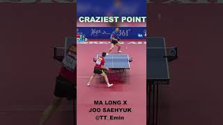 CRAZIEST TT POINT EVER malong joosehyuk sports pingpong shorts tabletennis goat [upl. by Noryd647]