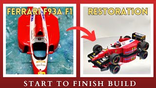 RESTORATION Ferrari F1 F93A 143 Scale Model  Jean Alesi [upl. by Naillik]