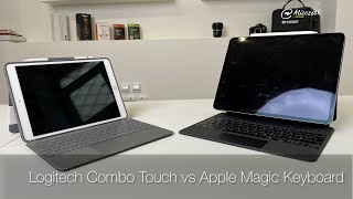 Logitech Combo Touch vs Apple Magic Keyboard pro iPad 4K Alisczech vol 328 [upl. by Eahsram234]