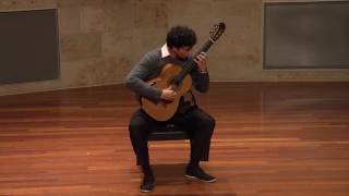 Guido Santorsola  Sonata no 4 mvt I Allegro Energico Josh Moore  Guitar [upl. by Ettesil]