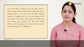 CBSE  Class10  English  Language  Message Writing [upl. by Krantz]