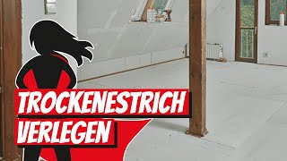 Trockenestrich verlegen  Bauhelden [upl. by Aldercy]