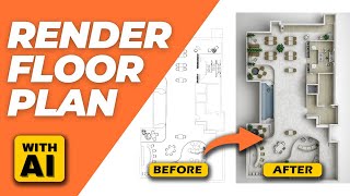 Render Architecture Floor Plan in 02 minutes [upl. by Blinnie]