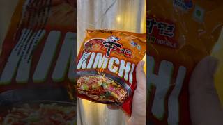 Trying Kimchi Ramen 🍜  Nongshim shorts ytshorts trending youtube viralshorts ramen kimchi [upl. by Iveel181]