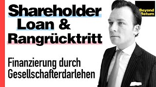 Gesellschafterdarlehen Qualifizierter Rangrücktritt Rangrücktrittserklärung GmbH  GmbH amp Co KG [upl. by Melli]