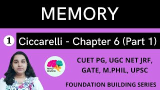 PSYCHOLOGY Ciccarelli Chapter 6  Part 1  MEMORY  Mind Review [upl. by Assin]