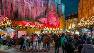 Vienna Walk Christmas Market 🎄 St Stephen’s Square Stephansplatz 2024 Stephansplatz  4K HDR [upl. by Roldan]