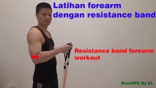 Latihan Forearm dengan Resistance Band  Forearm Workout With Resistance Band [upl. by Turrell]