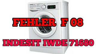 Fehler F08 INDESIT IWDE 71680 waschtrockner [upl. by Dixie]