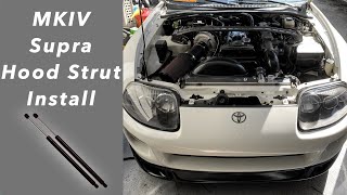 9398 MKIV Supra Hydraulic Hood Strut Install amp Review [upl. by Meingolda]