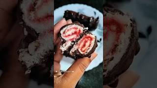 Chocolate Jam Roll\Recipe Video On My YouTube Channel [upl. by Cristine750]