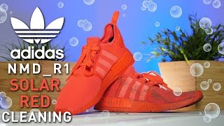 How to clean Adidas NMD R1 Solar Reds [upl. by Ateuqahs509]