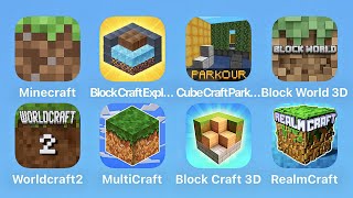 Minecraft Block Craft Cube Craft Parkour Block World 3D World Craft 2 MultiCraft RealmCraft [upl. by Mariellen]