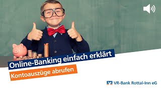 OnlineBanking einfach erklärt  elektronische Kontoauszüge abrufen [upl. by Quintin]