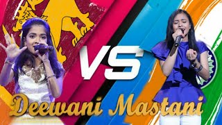 Deewani Mastni  Dilmi Sachinika VS Neelanjana Ray  The voice Sri Lanka  The voice Kids India [upl. by Zelda]