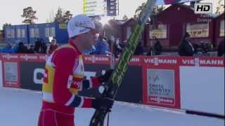 Mens 25 Km Prologue Falun 2013  Petter Northug CRAZY FINISH [upl. by Aneehsak]